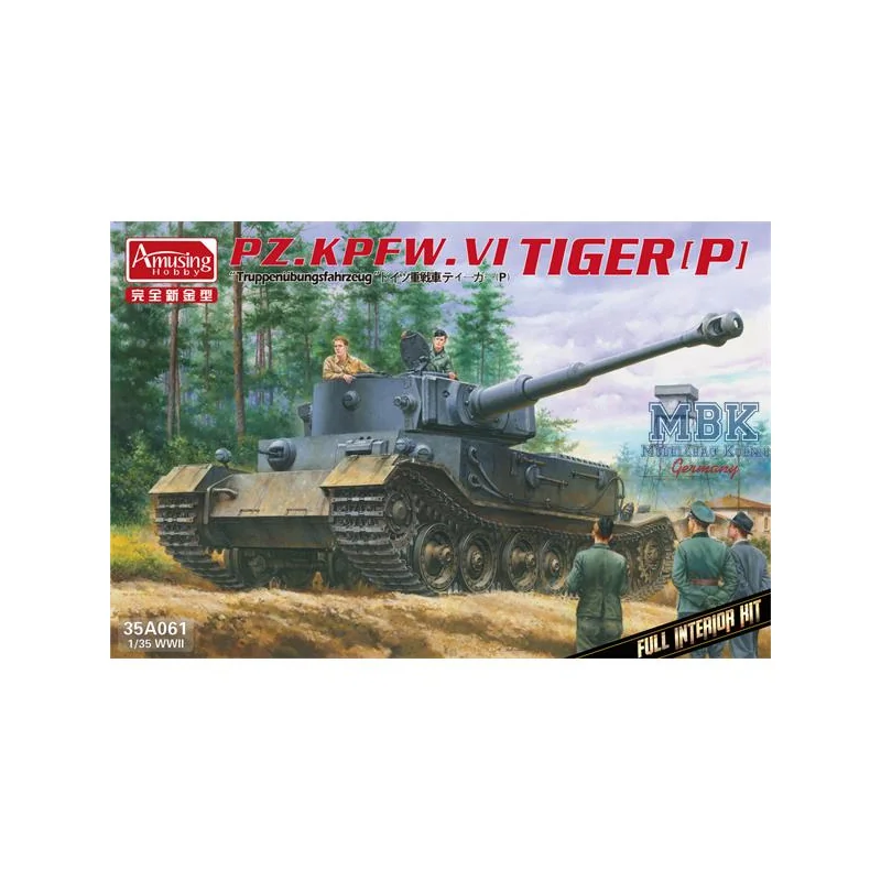 PzKpfwg.VI Tiger(P) Truppenübfhz. FULL INTERIOR Model kit 