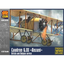 Caudron G.III Anzani, British and Belgian service Model kit 