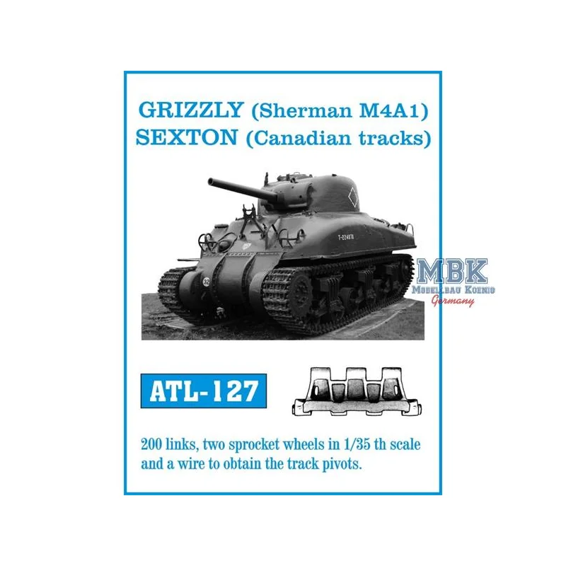 Grizzly (Sherman M4A1) Sexton (Canadian Tracks) 