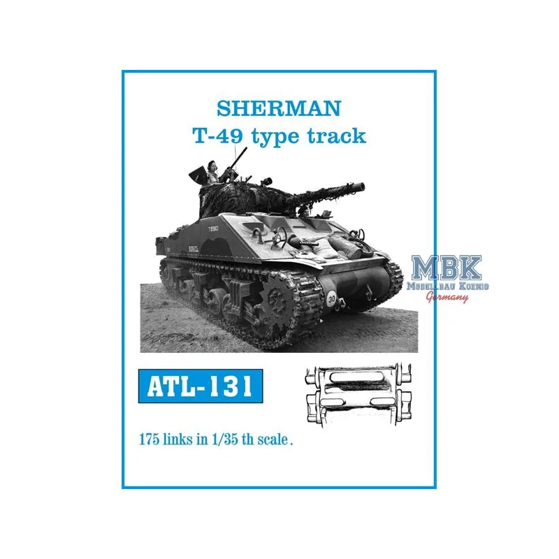 Sherman T-49 type track 