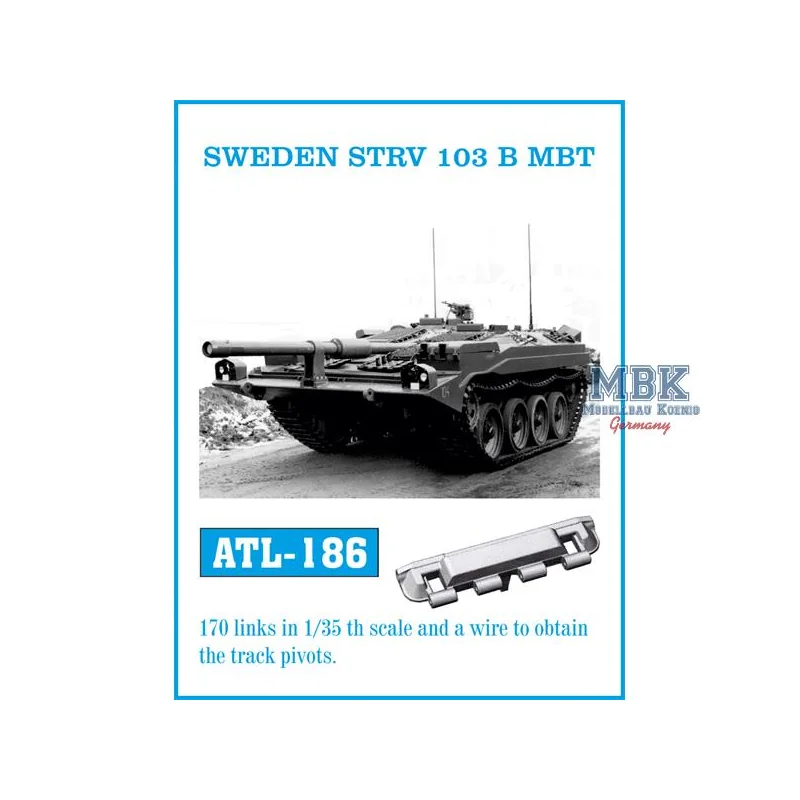 Sweden STRV 103 B MBT tracks 