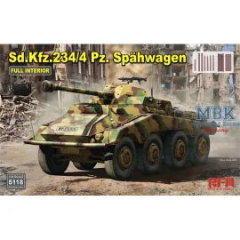 Sd.Kfz. 234/4 Pz.Spähwagen with FULL INTERIOR Model kit 