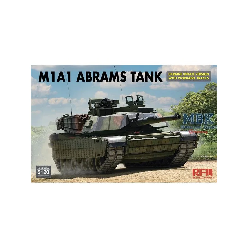 M1A1 Abrams UKRAINE (updated version w/work.track) Model kit 