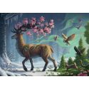 Puzzle 1000 p - The spring deer Jigsaw puzzle