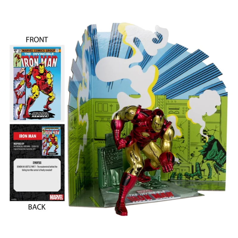 Marvel 1/10 Iron Man (The Invincible Iron Man 126) 11 cm Figurines