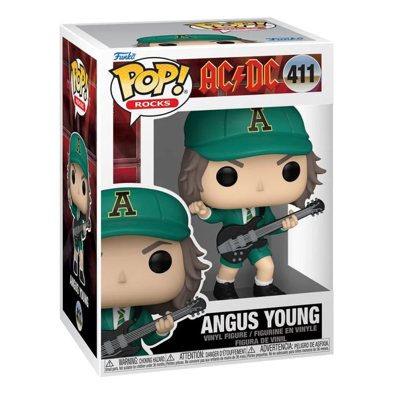 AC/DC POP! Rocks Vinyl Figure Angus Young (Green) 9 cm Figurines