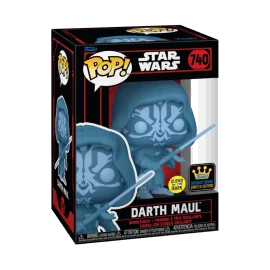 SW Pop Star Wars Darkside Darth Maul Holo Glow Pop figures 