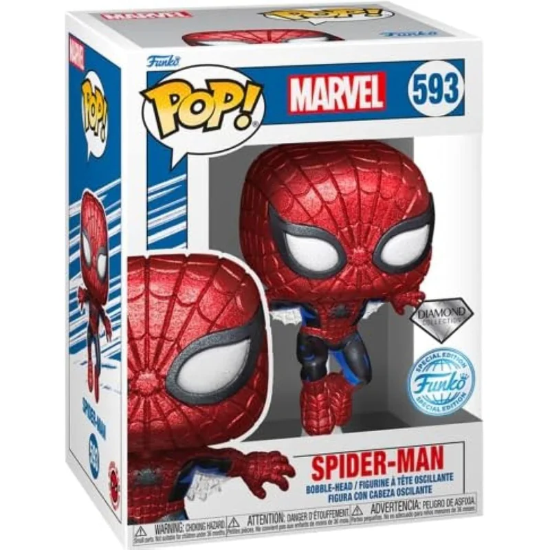 Marvel 80th Anniversary POP! Vinyl Figure Spider-Man (DGLT) 9 cm Pop figures