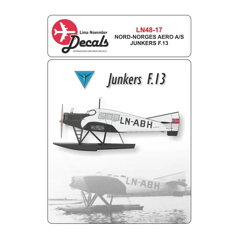 Nord-Norges Aero Junkers F.13 with masks for fuselage Decal 