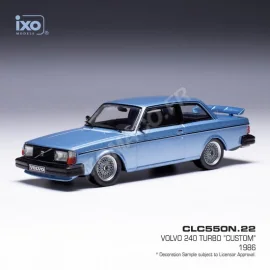 VOLVO 240 TURBO CUSTOM 1980 BLEU CLAIR METALLISE Die cast 