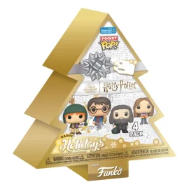 Harry Potter - Holiday 2024 pack 4 Pocket POP! Vinyl Tree Holiday Box 4 cm Pop figures 