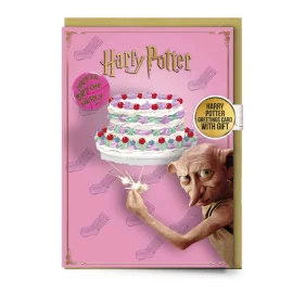 HARRY POTTER - Dobby - Greeting Card with Pin Pins 