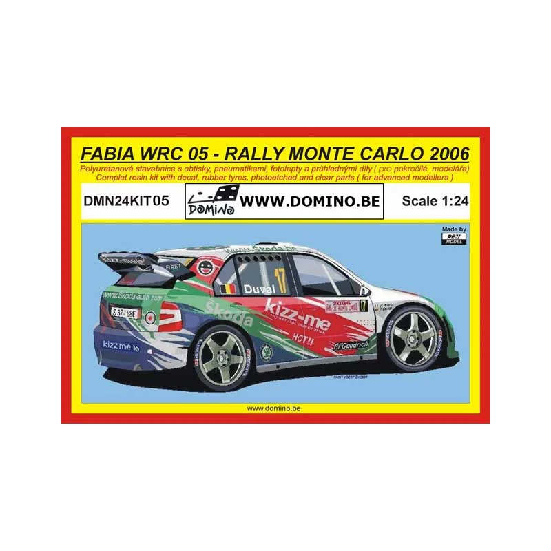 SKODA FABIA WRC MONTE CARLO 2006 DUVAL Die cast 