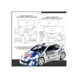 CARBON TEMPLATE PEUGEOT 206 WRC 