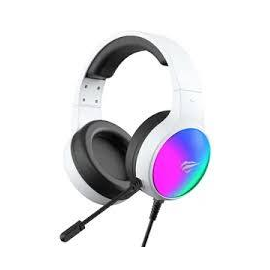 HAVIT - RGB Astro Gaming Headset - Wired with Microphone - White - compatible PC, PS4, PS5, Switch, Series X/S - White 