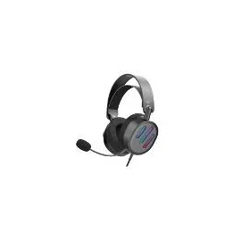 HAVIT - RGB Gaming Headset - Wired with Microphone - White - compatible PC, PS4, PS5, Switch, Series X/S - Gray 