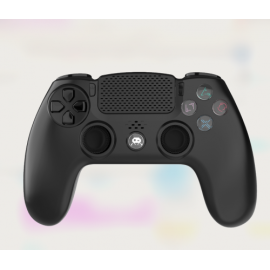 Black Wireless Controller for PS4 With Headphone Jack and Illuminated Buttons - Bulk Gamepad 