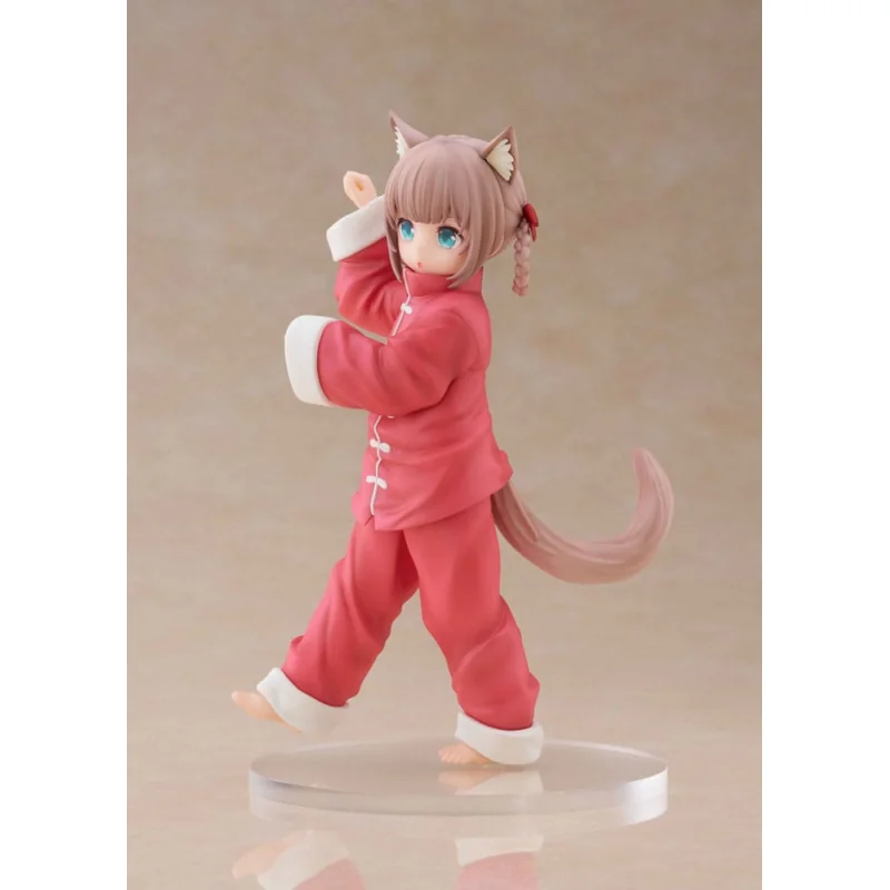 My Cat Is a Kawaii Girl statuette Palette Dress-Up Collection Kinako Nyang fu Ver. 15cm