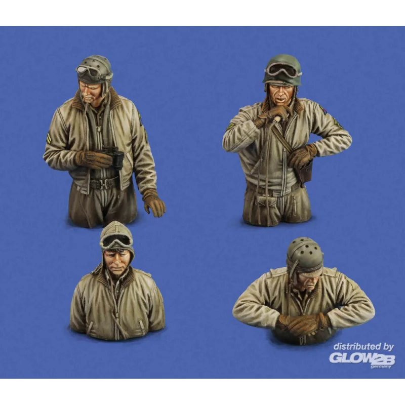 US tank crew WWII Figures 