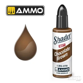 MATT SHADER Chocolate Brown Paint 