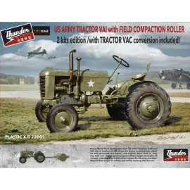 THUNDER MODEL: 1/72; US Case VAI Tractor 2 kits edition + Le Tourneau Compaction Roller and VAC conversion Model kit 