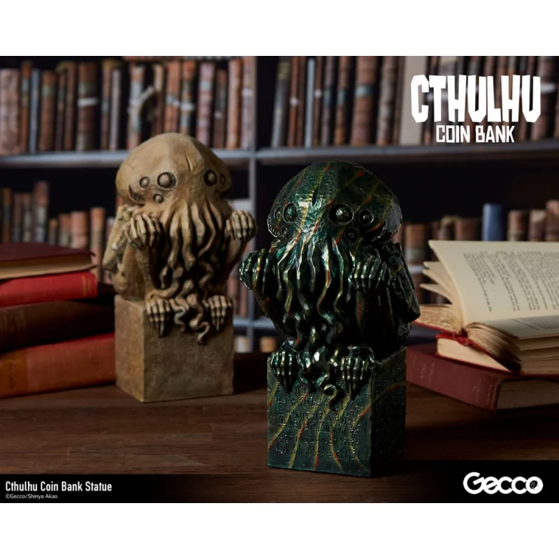 HP Lovecraft Cthulhu Mythos Cthulhu money box (Stone Color) 24 cm