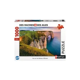 Nathan puzzle 1000 p - View of the cliffs of Etretat / Roots and wings 