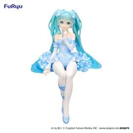 Hatsune Miku PVC statuette Noodle Stopper Flower Fairy Nemophila Pail Blue Color Ver. 15cm Figurine 