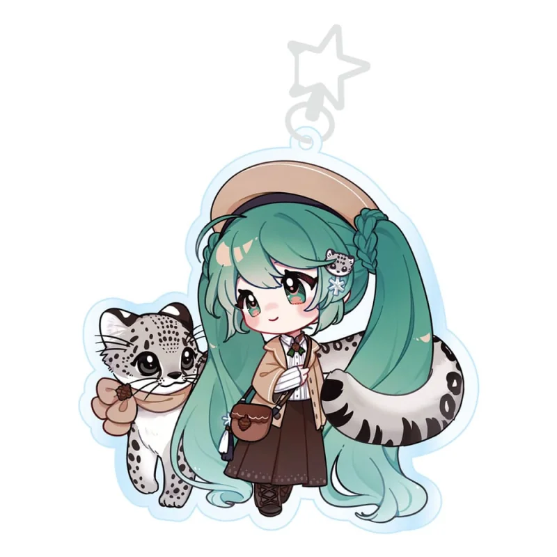 Hatsune Miku Acrylic Keychain Kawaii Winter Time 