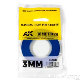 Blue masking Tape for curves 3 mm 