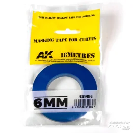 Blue masking Tape for curves 6mm 