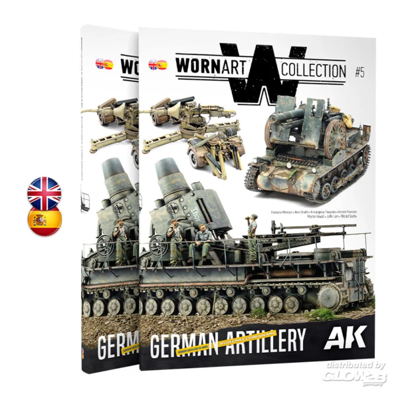 WORN ART 05 GERMAN ARTILLERY - Bilingual Book 