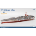 Clear Painted Colorful US Navy Gerald R. Ford-class aircraft carrier- USS Gerald R. Ford CVN-78 Model kit 