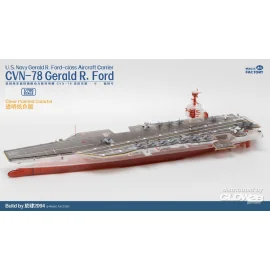 Clear Painted Colorful US Navy Gerald R. Ford-class aircraft carrier- USS Gerald R. Ford CVN-78 