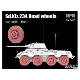 Sd.Kfz. 234 Road Wheels 3D Printed (8 pcs.) Model kit 