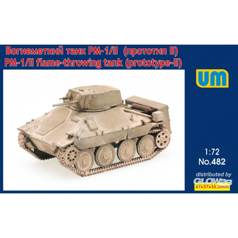 PM-1/II flame-throwing tank on Hetzer chassis Model kit 