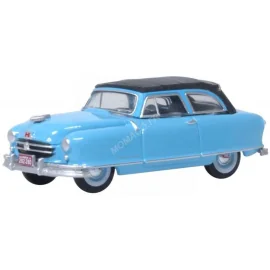 NASH RAMBLER CUSTOM CONVERTINE PRAM (OPEN) STRATO 1950 BLUE Die cast 