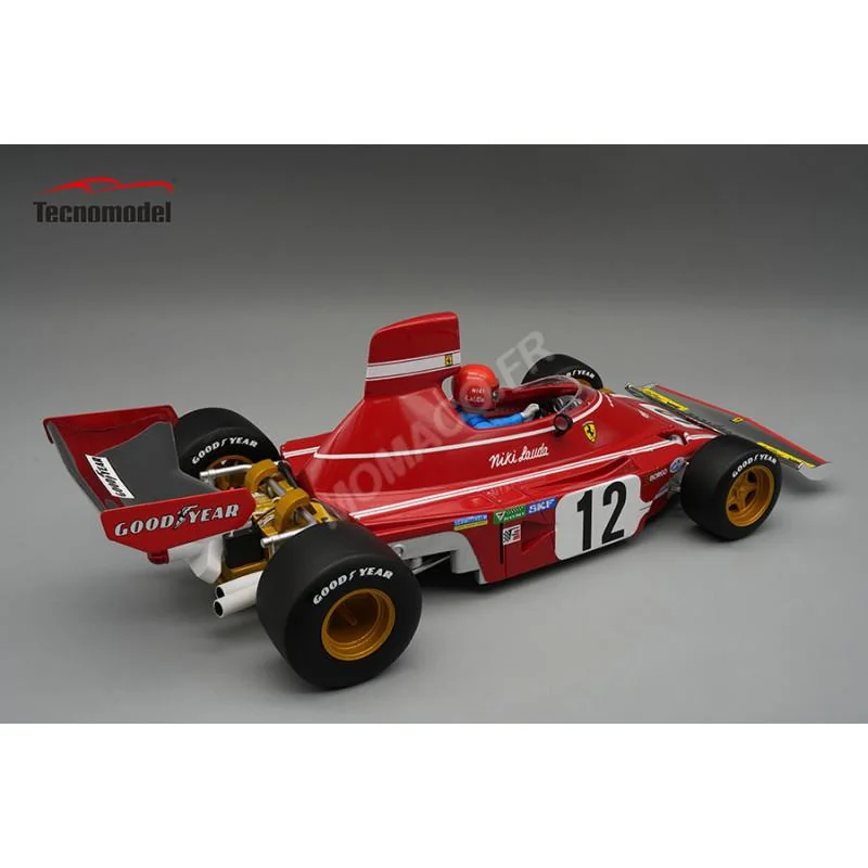 FERRARI 312 B 3 12 NIKI LAUDA SPANISH GRAND PRIX 1974 1ST WITH FIGURE Diecast model car