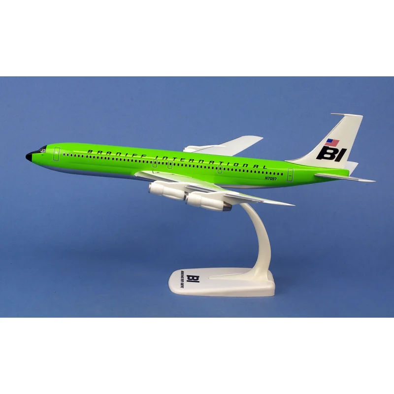 Braniff International Boeing 707-320 -' Solid lime green N7097 Die cast 