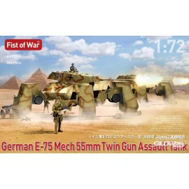 German e75 Mech twin 50mm guns assault tank Die cast 