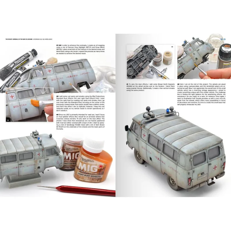 AK INTERACTIVE: The Soviet Arsenal In The War In Ukraine - English 120 Pages. Semi-Hard Cover Book on model building