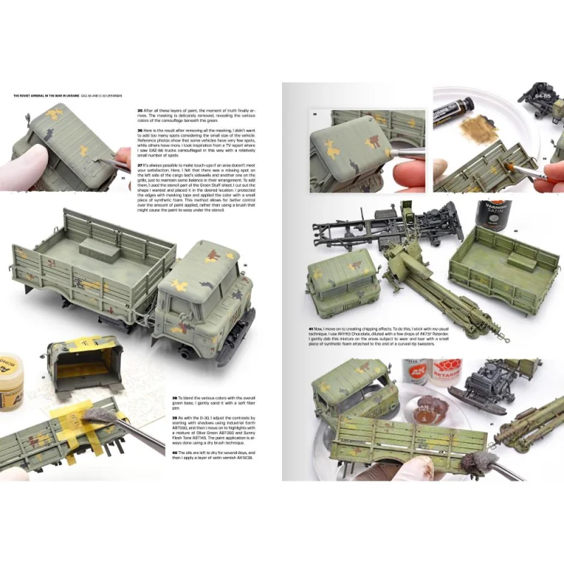 AK INTERACTIVE: The Soviet Arsenal In The War In Ukraine - English 120 Pages. Semi-Hard Cover AK Interactive