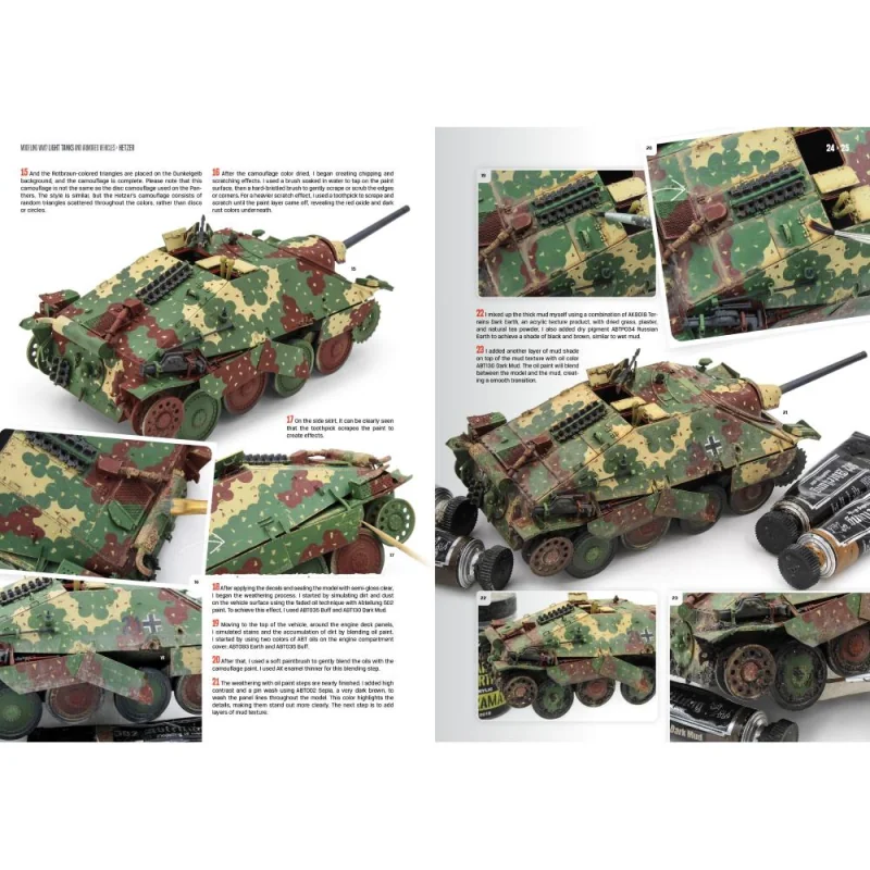 AK INTERACTIVE: MODELING WW2 LIGHT TANKS AND ARMORED VEHICLES - English. 124 pages. Soft cover AK Interactive