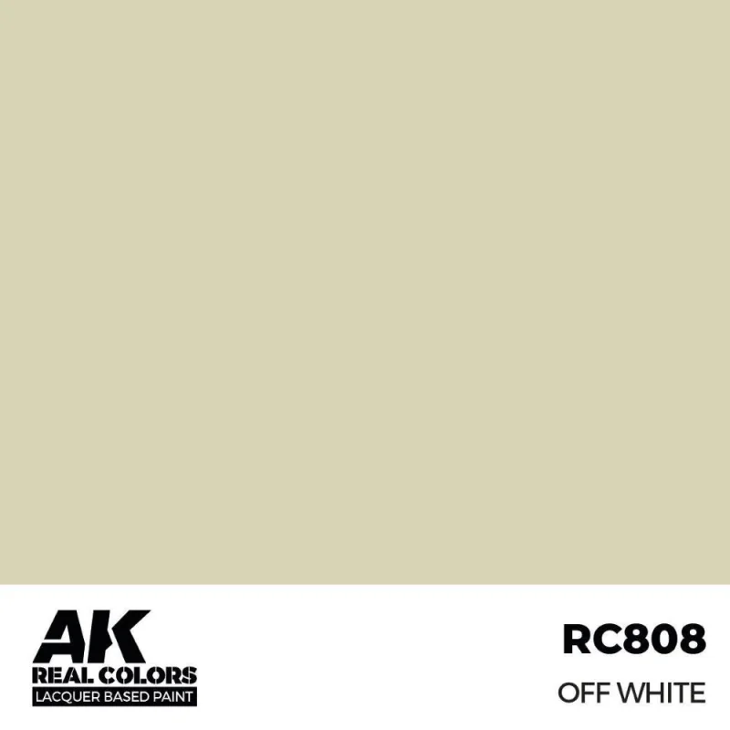 AK INTERACTIVE: Real Colors Off White 17 ml. Acrylic model paint