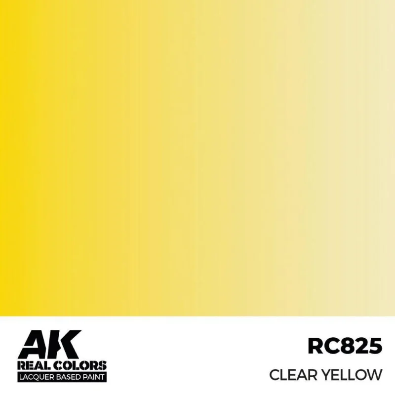 AK INTERACTIVE: Real Colors Clear Yellow 17 ml. Acrylic model paint