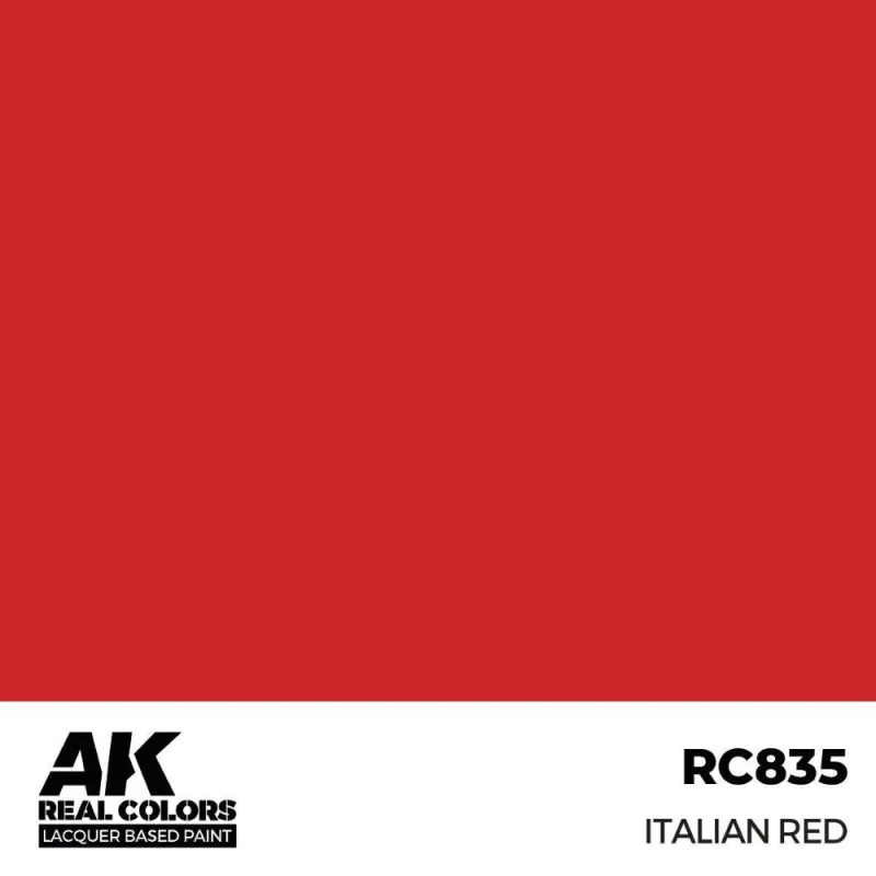 AK INTERACTIVE: Real Colors Italian Red 17 ml. Acrylic model paint