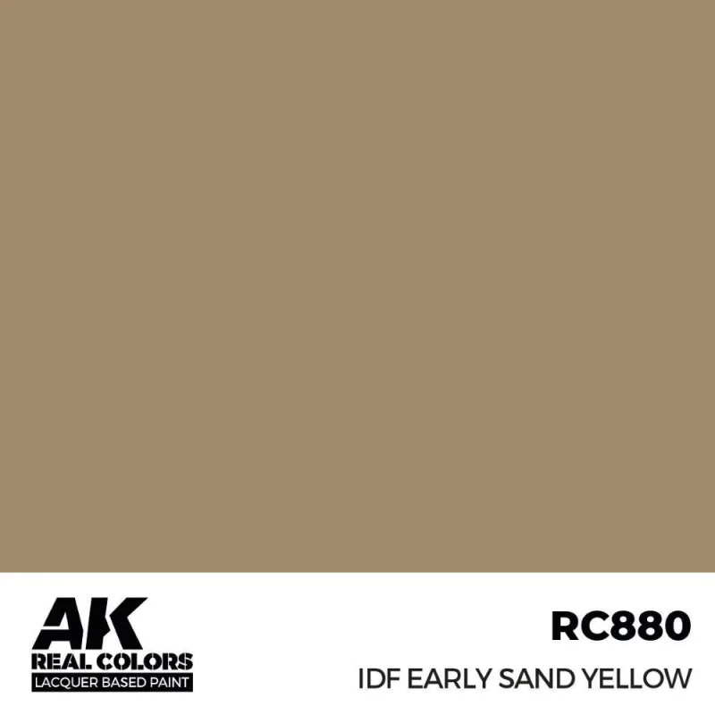 AK INTERACTIVE: Real Colors IDF Early Sand Yellow 17 ml. Acrylic model paint