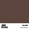 AK INTERACTIVE: Real Colors NATO Brown 17 ml. Acrylic model paint