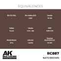 AK INTERACTIVE: Real Colors NATO Brown 17 ml. AK Interactive