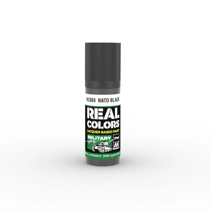 AK INTERACTIVE: Real Colors NATO Black 17 ml. Paint 